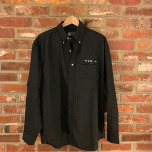 TESLA Motors Button Down Shirt